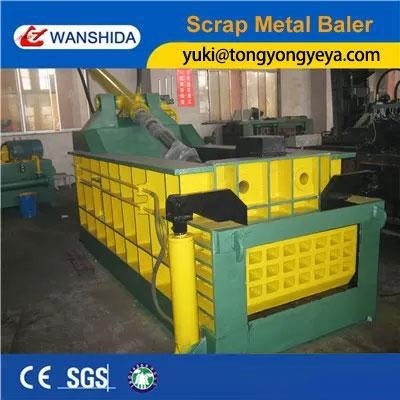 Forward Out Hydraulic Metal Baler Machine 1350kN Aluminum Scrap Baler