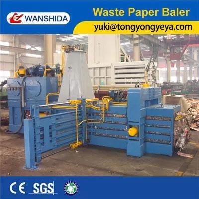 50T Horizontal Baler Machine Y82W-50A Plastic Bottle Baling Press PLC System