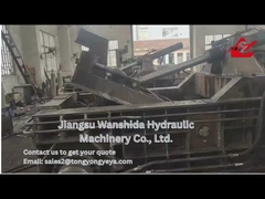 Máquina enfardadeira hidráulica de metal tipo frontal Y83Q-135 com operação de válvula manual/automática