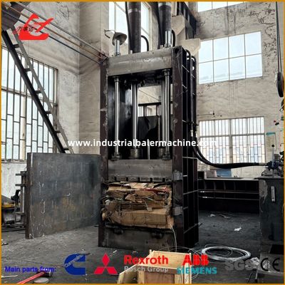 Vertical Paper Baling Machine 100ton Save Storage Space For Compressing Waste Paper