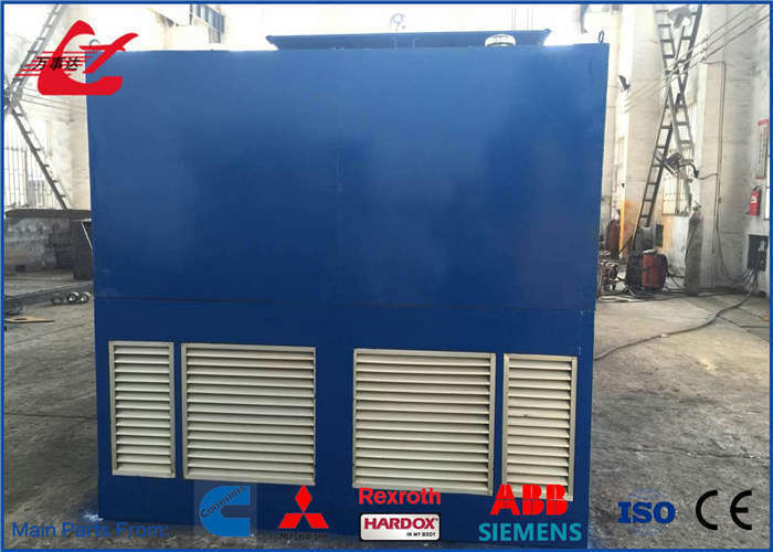 Hydraulic Horizontal Container Scrap Shear 4000kN Industrial Huge Hydraulic System For Heavy Steel In Manufacturing Plant