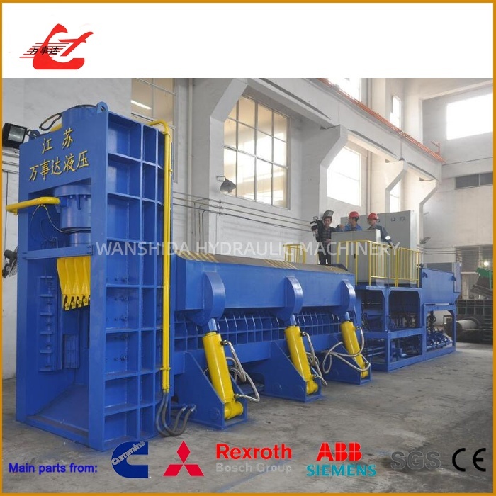 Large Hydraulic Baler Shear With 630T Hydraulic System For Round Bars, Angle Irons, And Steel Plates