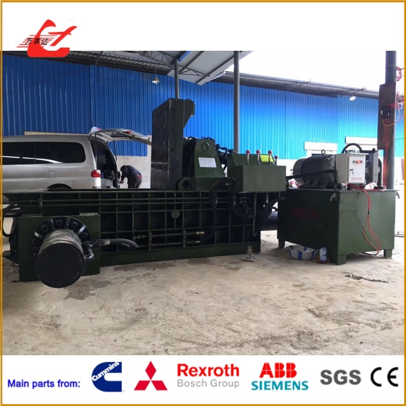 Low Maintenance Design Metal Baler Machine 2500kN High Density Bales 400-700mm Adjustable Size