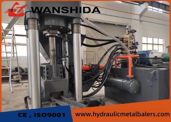 Prensa de briqueteamento de sucata de metal hidráulica de alta eficiência Y83-3150 Com força nominal de 3150kN e tamanho de briquete de 125 × ((50-60) mm